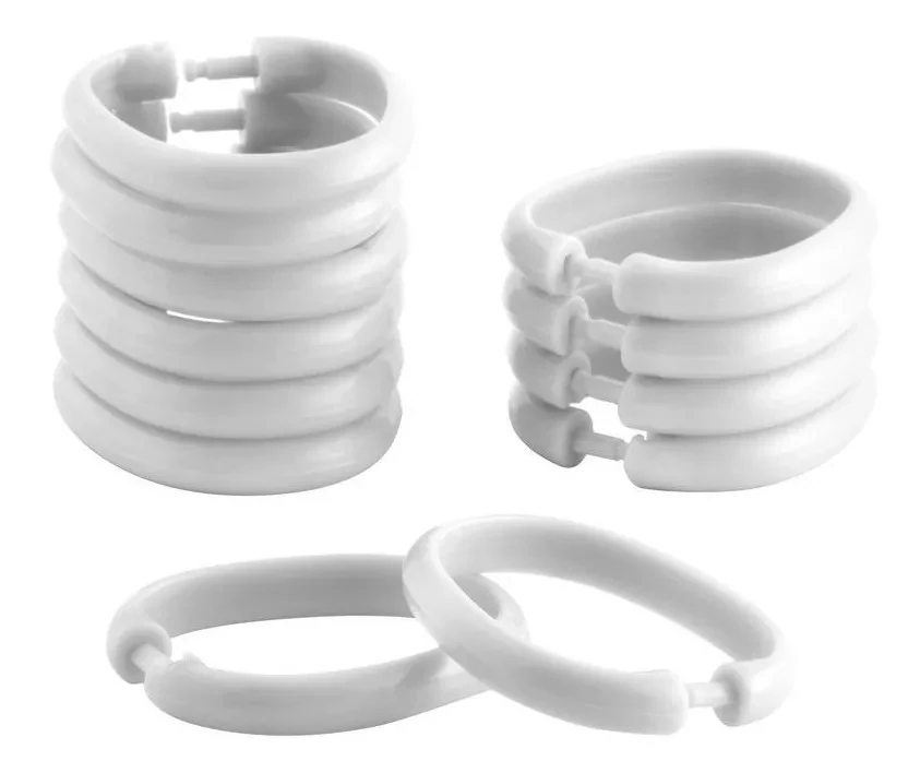ARGOLLA BAÑO PLASTICO PP BLANCO 5CM