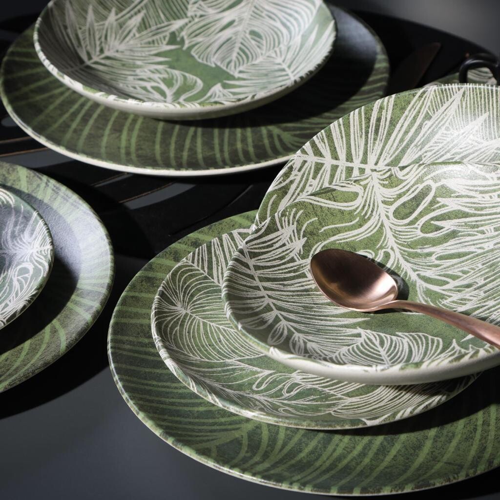 PLATO POSTRE 20.5CM PLATINUM HERBARIUM PORTO BRASIL