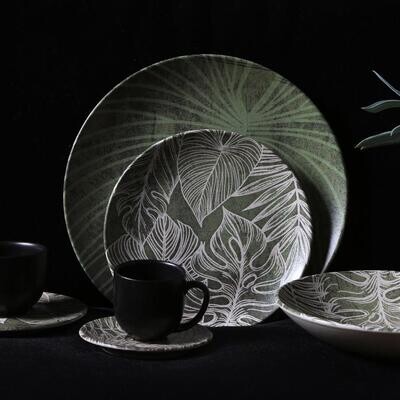 PLATO POSTRE 20.5CM PLATINUM HERBARIUM PORTO BRASIL
