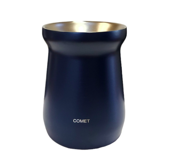 MATE ACERO INOX 160ML AZUL OSCURO COMET