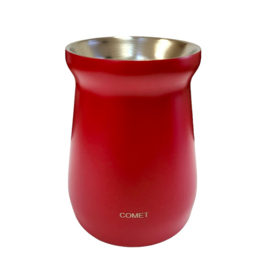 MATE ACERO INOX 160ML ROJO  COMET