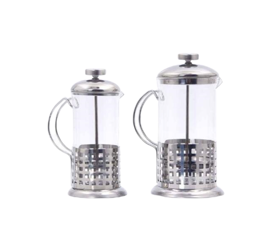 CAFETERA C/ EMBOLO VIDRIO Y METAL 1000ML YITIAN EG1506