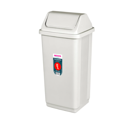 BASURERO BASCULANTE BEIGE 9 L  SANREMO