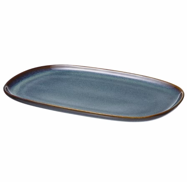 FUENTE RECTA CERAMICA 30x19 ORGANIC AZUL SELECTA