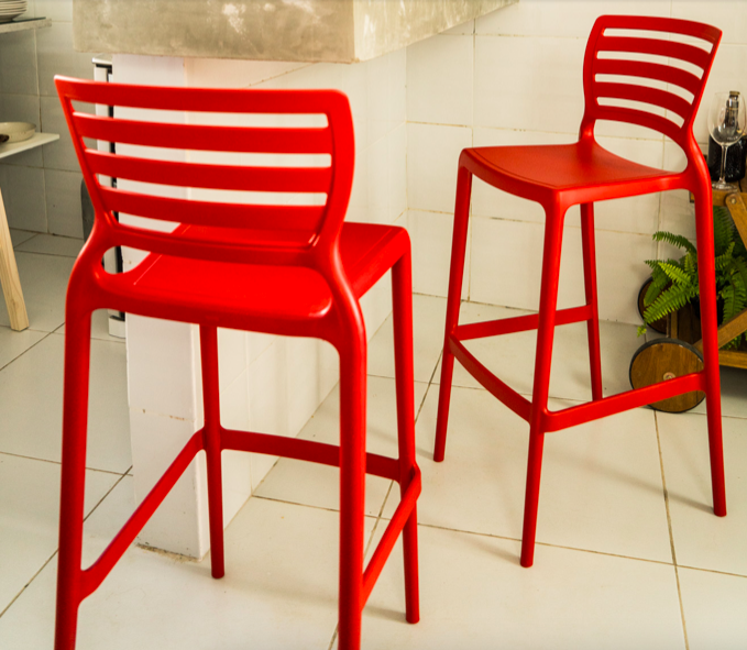 SILLA SOFIA ALTA ROJA TRAMONTINA