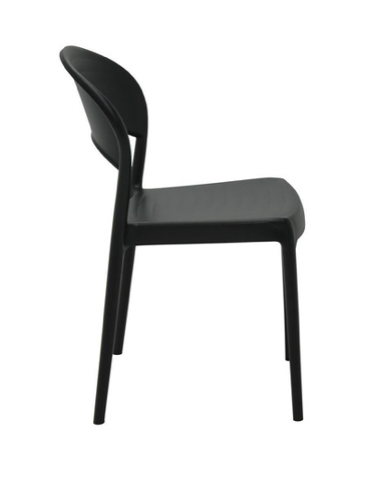 SILLA SISSI RESPALDO CERRADO NEGRA TRAMONTINA
