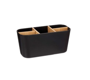 ORGANIZADOR 5 DIVISIONES BAMBU NEGRO BERILO