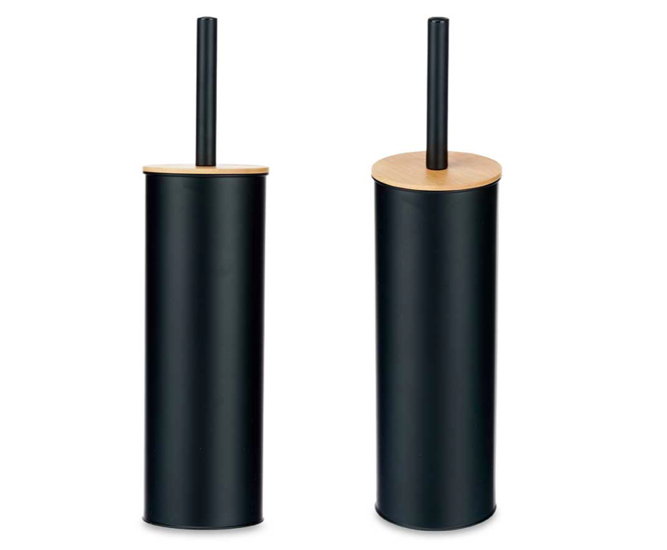 ESCOBILLA BAÑO T/BAMBU NEGRO BERILO