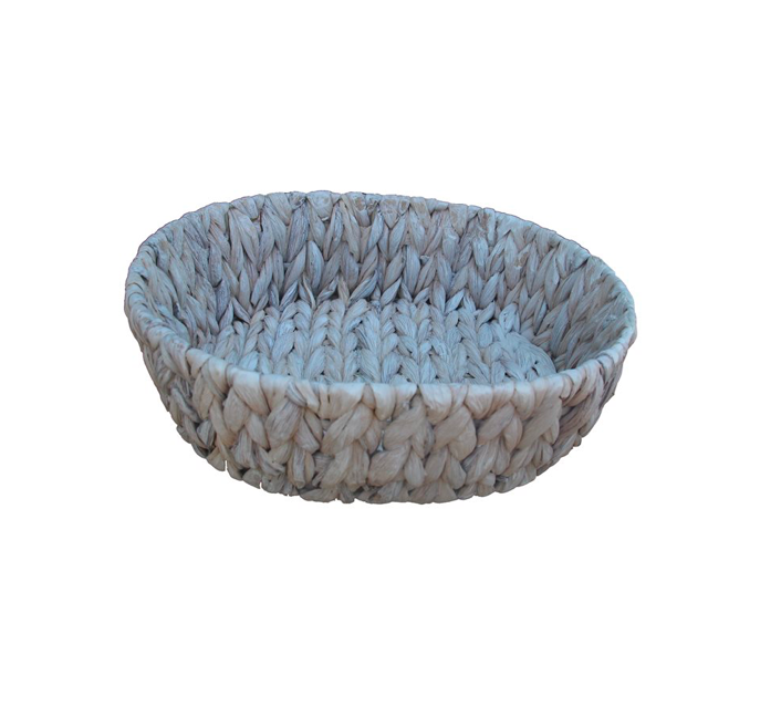 PANERA OVAL 29X24X8CM JACINTO DE AGUA BLANCO SELECTA