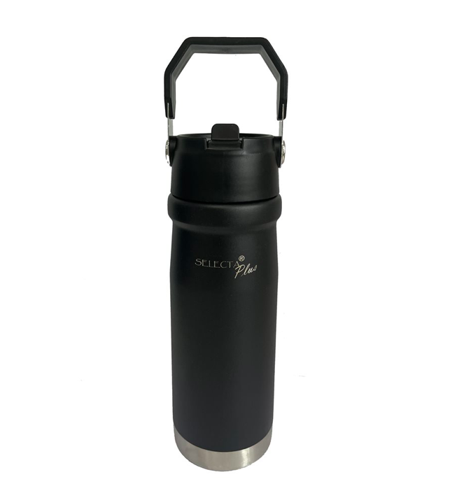 BOTELLA TERMICA 650ML DOBLE PARED NEGRO SELECTA