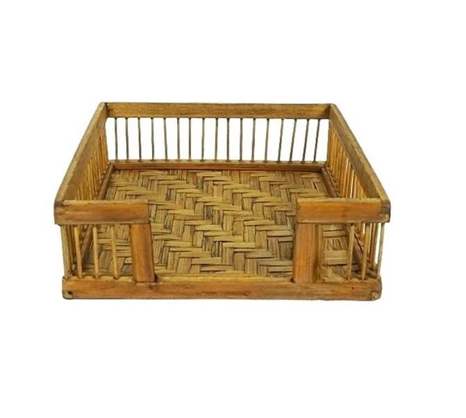 SERVILLETERO RECT 18X18H6CM BAMBU SELECTA