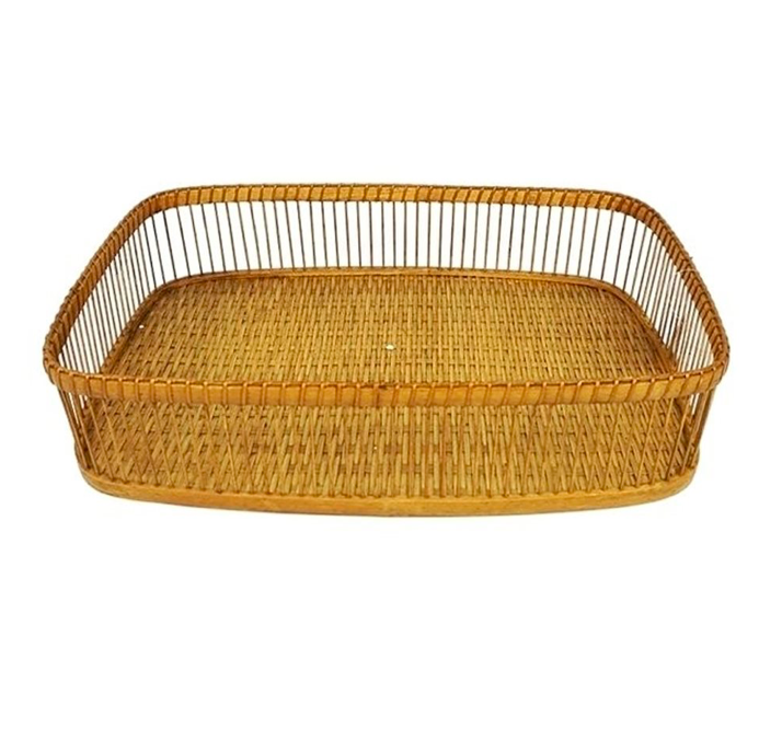 CESTO RECT 35X22XH8  BAMBU SELECTA