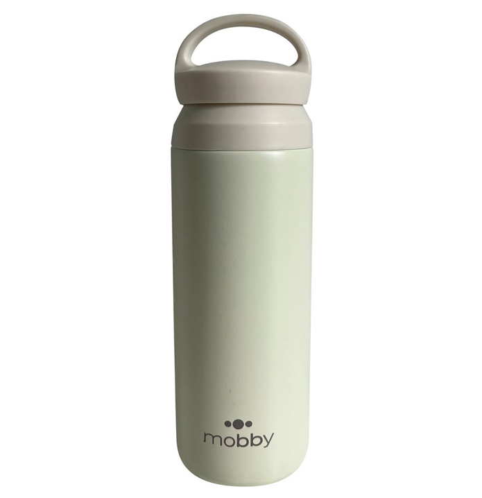 BOTELLA DEPORTIVA TERMICA  500ML C/FILTRO CREMA MOBBY