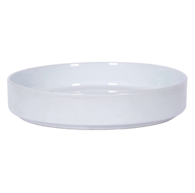 PLATO HONDO 23CM BORDE RECTO BLANCO SELECTA
