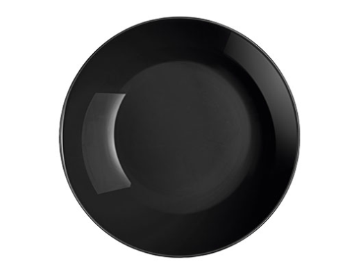 PLATO LLANO 25CM NEGRO DIWALI LUMINARC
