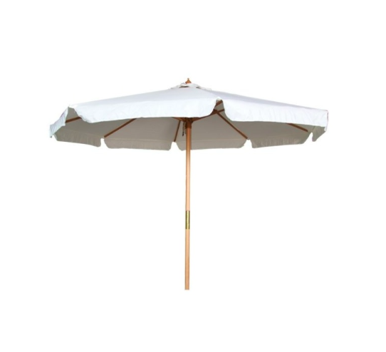 SOMBRILLA JARDIN TIJUCA 2.7 MTS CON FLAP NATURAL