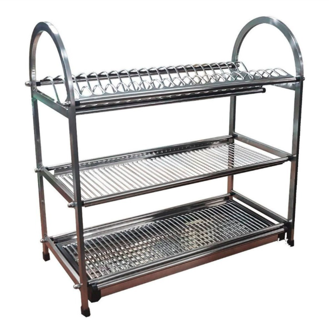 ESCURRIDOR ACERO INOX 3 NIVELES  26X56X57
