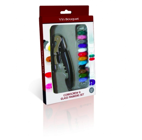 SET DE SACACORCHO Y 12 M COPAS  VIN BOUQUET
