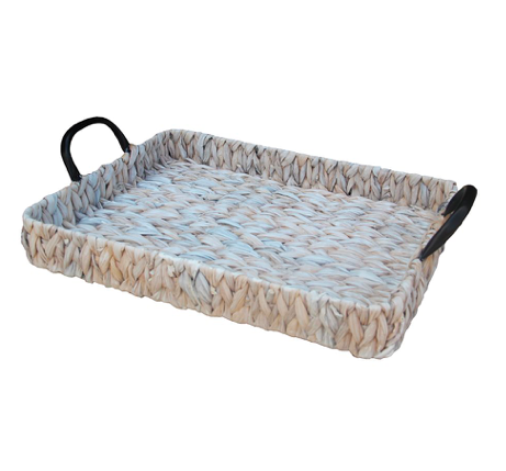 BANDEJA RECT 40x30CM BLANCO JACINTO DE AGUA