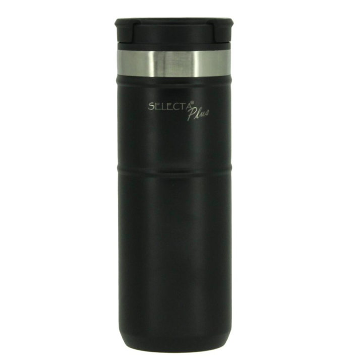 TRAVEL MUG DOBLE PARED NEGRO 500ML SELECTA