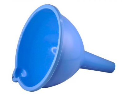 EMBUDO DE PLASTICO GRANDE 19.5CM