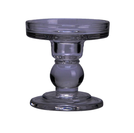 CANDELABRO VIDRIO D8.5XH8.6 COLOR HUMO SELECTA
