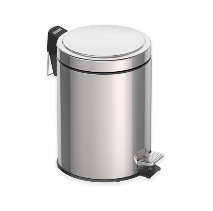 RECIPIENTE RESIDUOS ACERO INOX 5LT C/FRENO