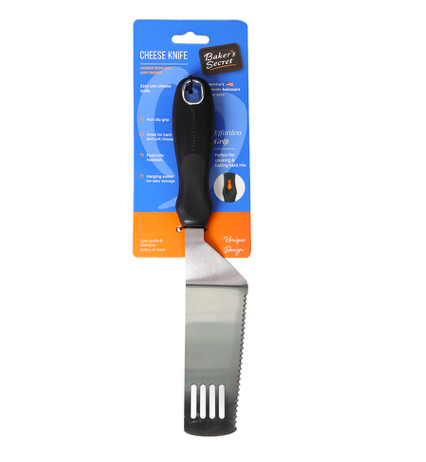 CUCHILLO QUESO ACERO INOX M/NEGRO