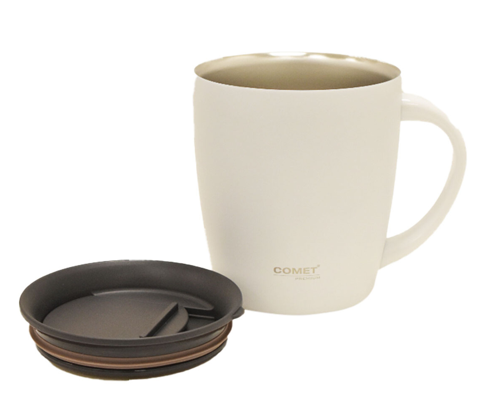 TAZA COMET ACERO DOBLE PARED 380ML BLANCA