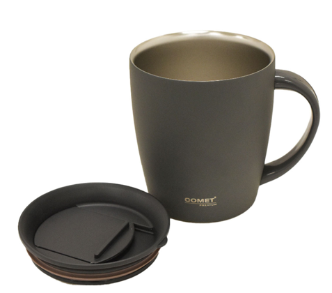 TAZA COMET ACERO DOBLE PARED 380ML GRIS