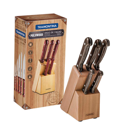 TACO 6 PZAS POLYWOOD MADERA TRAMONTINA