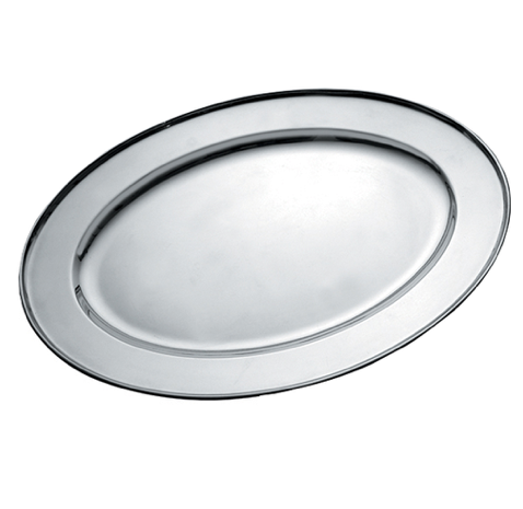 FUENTE OVAL LLANA ACERO 35CM