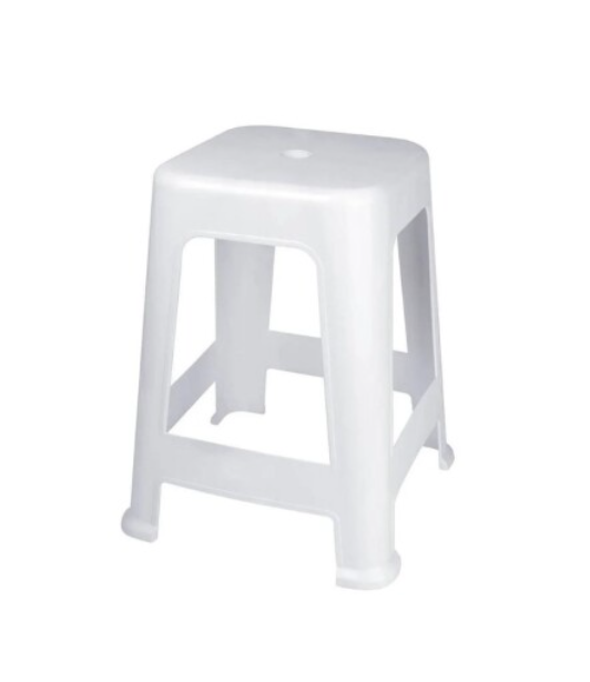 BANQUETA DE PLASTICO MOR BLANCA