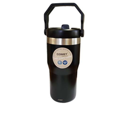 VASO TERMICO 600ML NEGRO COMET