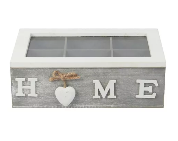 CAJA DE TE 6 DIVISIONES  HOME