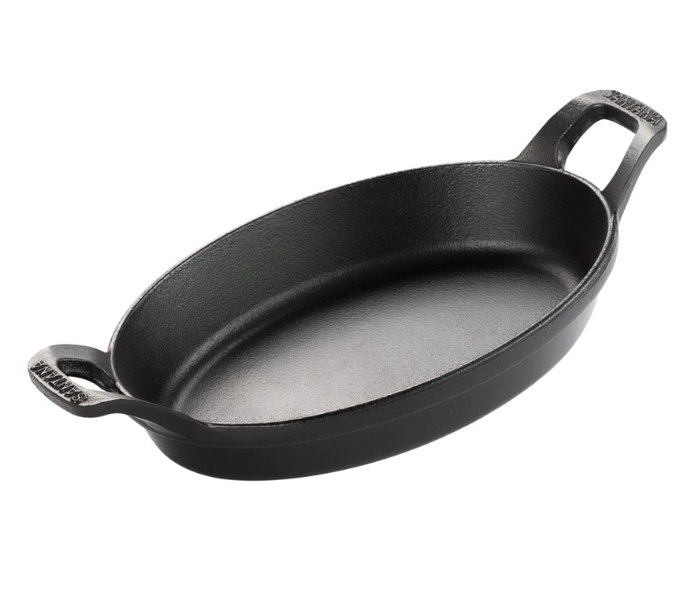 ASADERA C/ASAS OVALADA 27CM  HIERRO SANTANA. 7038