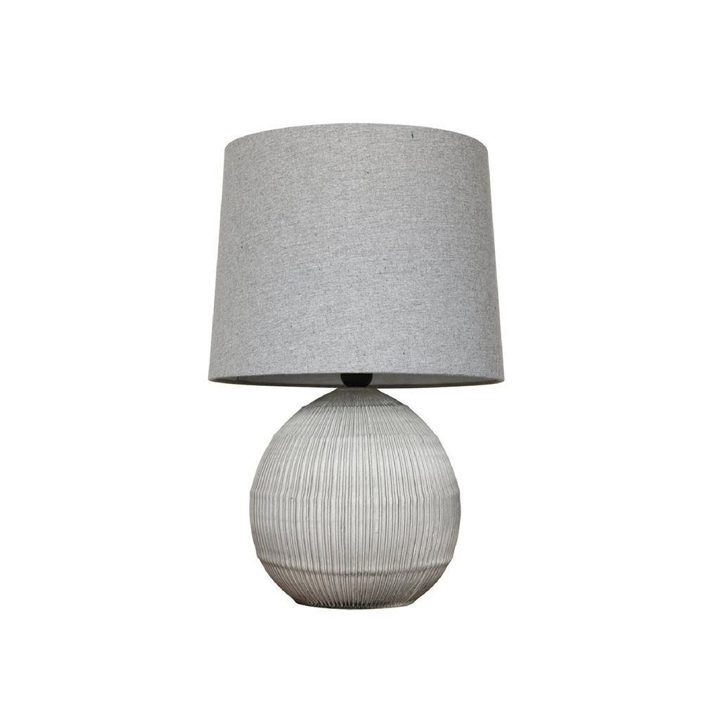 LAMPARA PORCELANA LINEA GRIS  SELECTA