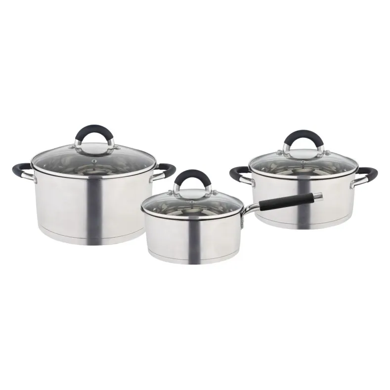 BATERIA DE ACERO INOX 6PIEZAS  HUDSON 408674