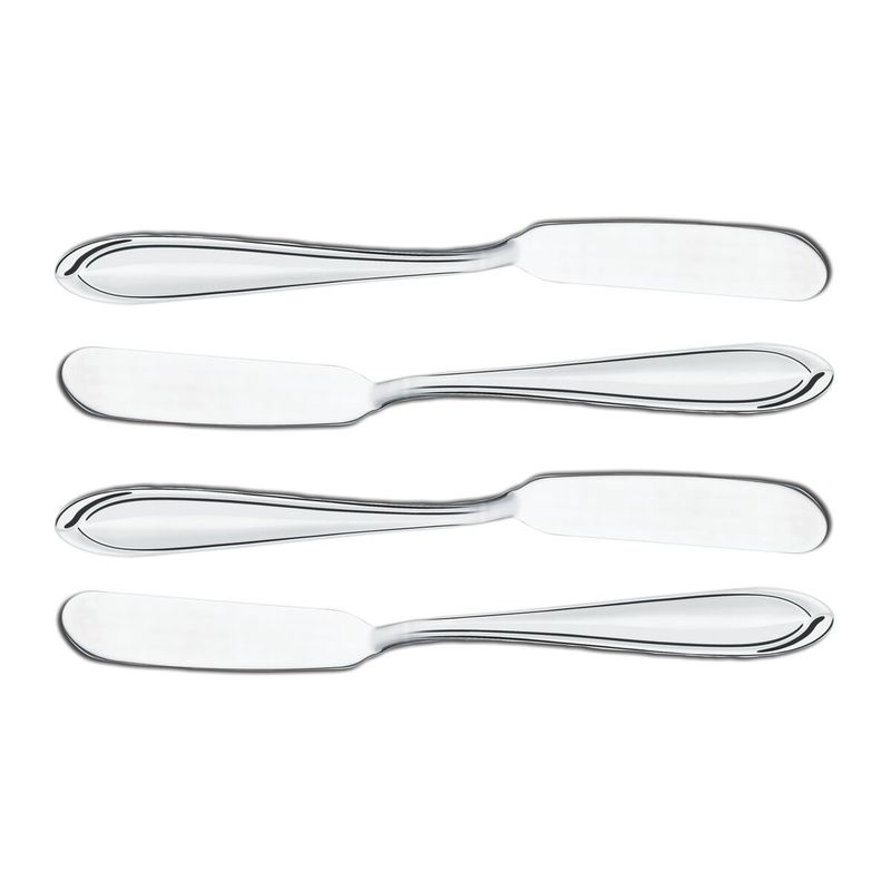 SET x 4  ESPATULA UNTAR LAGUNA ACERO .INOX TRAMONTINA