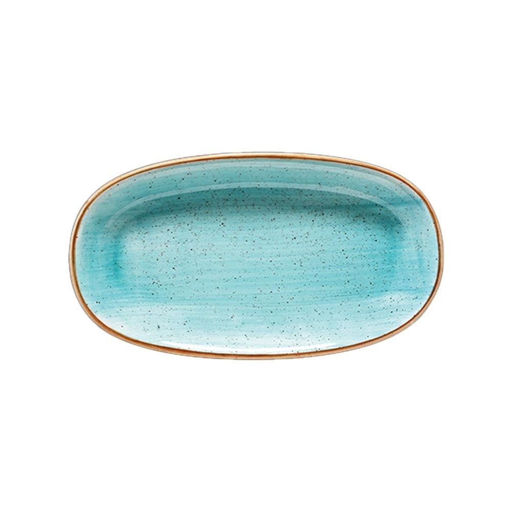 FUENTE OVAL  34X19CM AURA AQUA BONNA