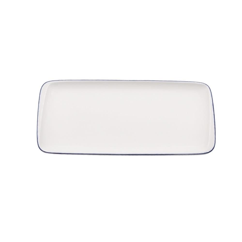 FUENTE RECT 34X16CM RETRO DENIM GOURMET BONNA