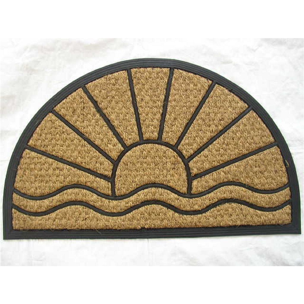 FELPUDO COCO/GOMA 40X60CM SEMICIRCULO