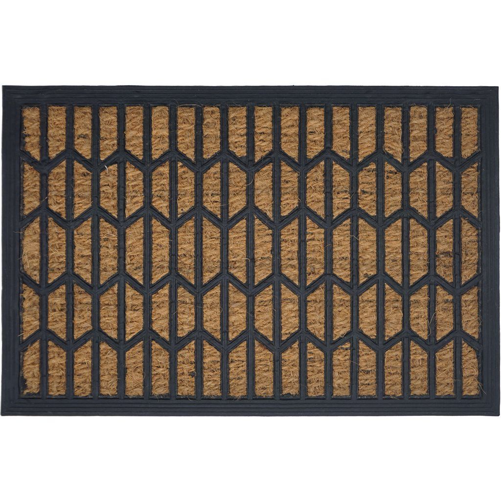FELPUDO COCO/GOMA 40X60XH1CM ROMBOS