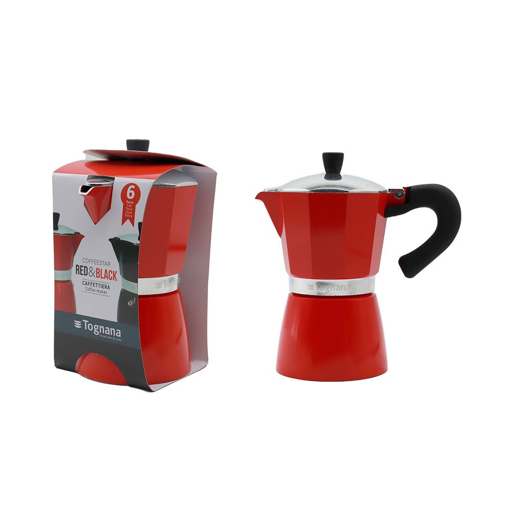CAFETERA 6 TAZAS STAR RED TOGNANA V4430064746