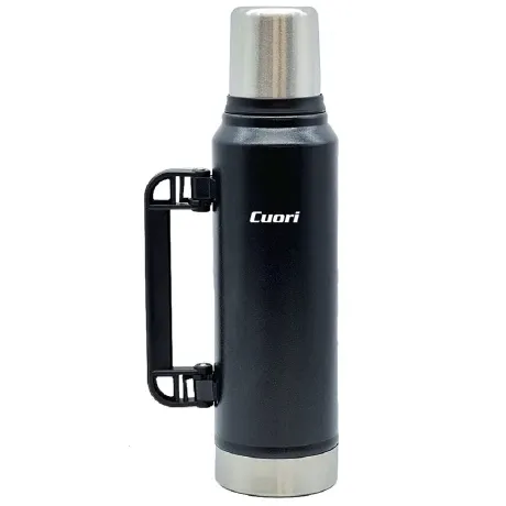 TERMO 1.3LT INOX MARTILLADO NEGRO CUORI TRUENO