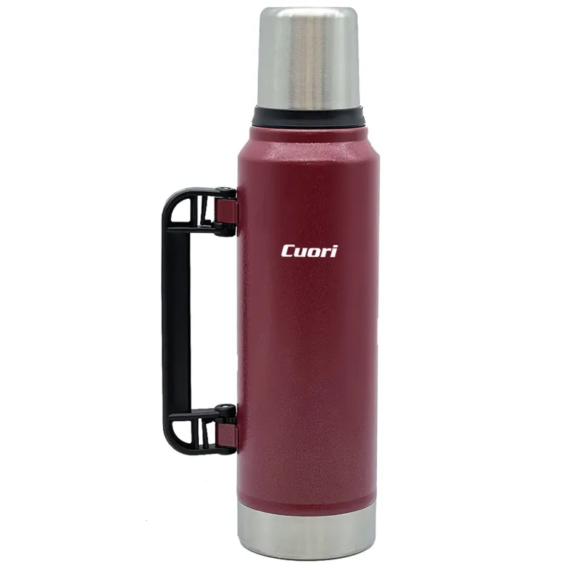 TERMO 1.3LT INOX MARTILLADO ROJO CUORI TRUENO