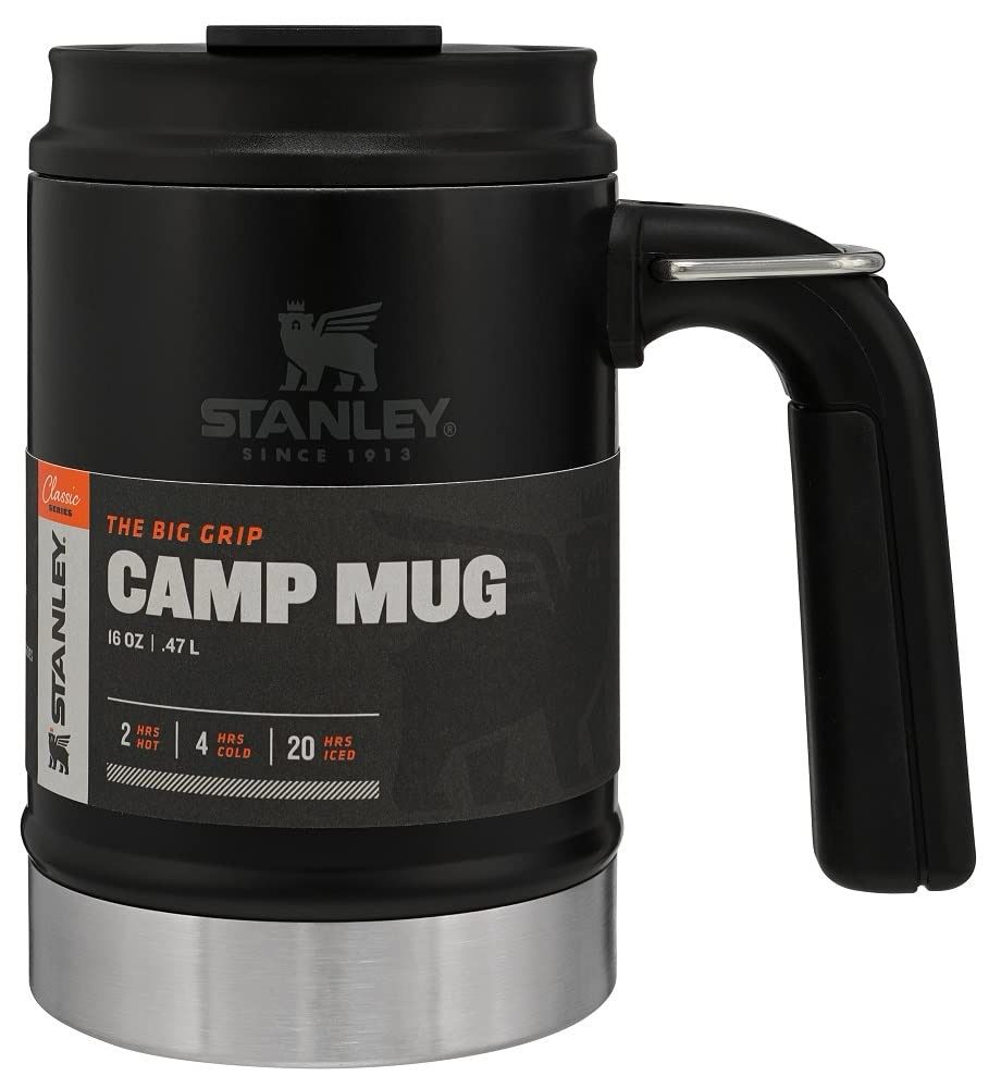 CLASSIC CAMP MUG 16OZ NEGRO STANLEY 10-01693-035