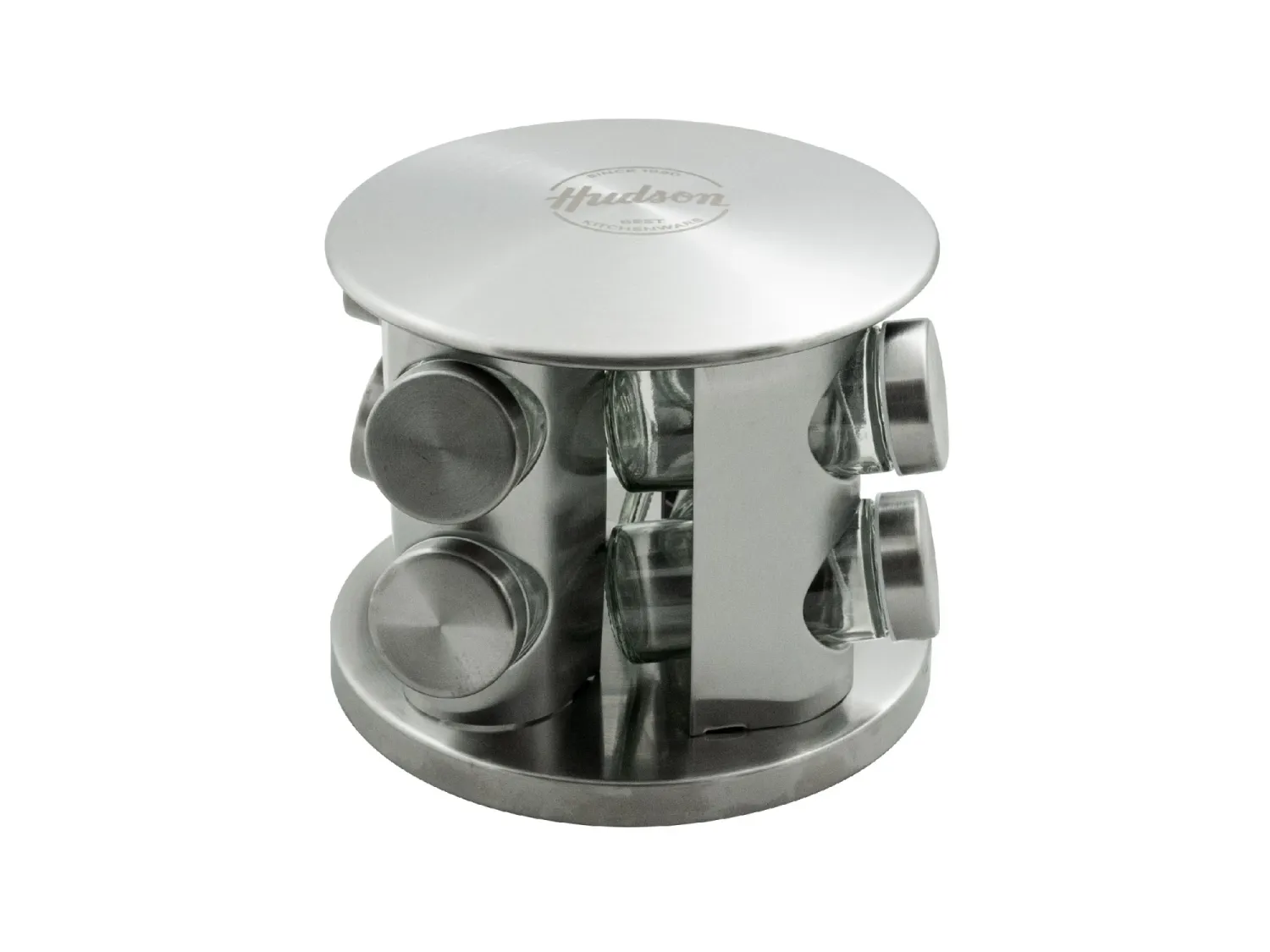 ESPECIEROS CON RACK INOX HUDSON 8 PIEZAS