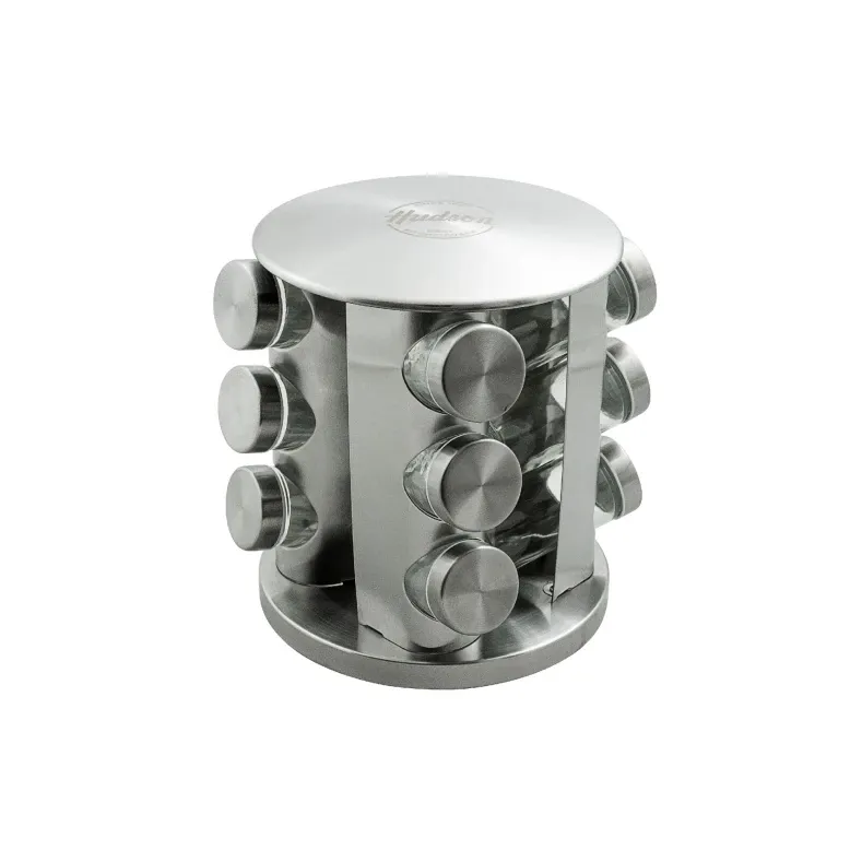ESPECIEROS CON RACK INOX HUDSON 12  PIEZAS
