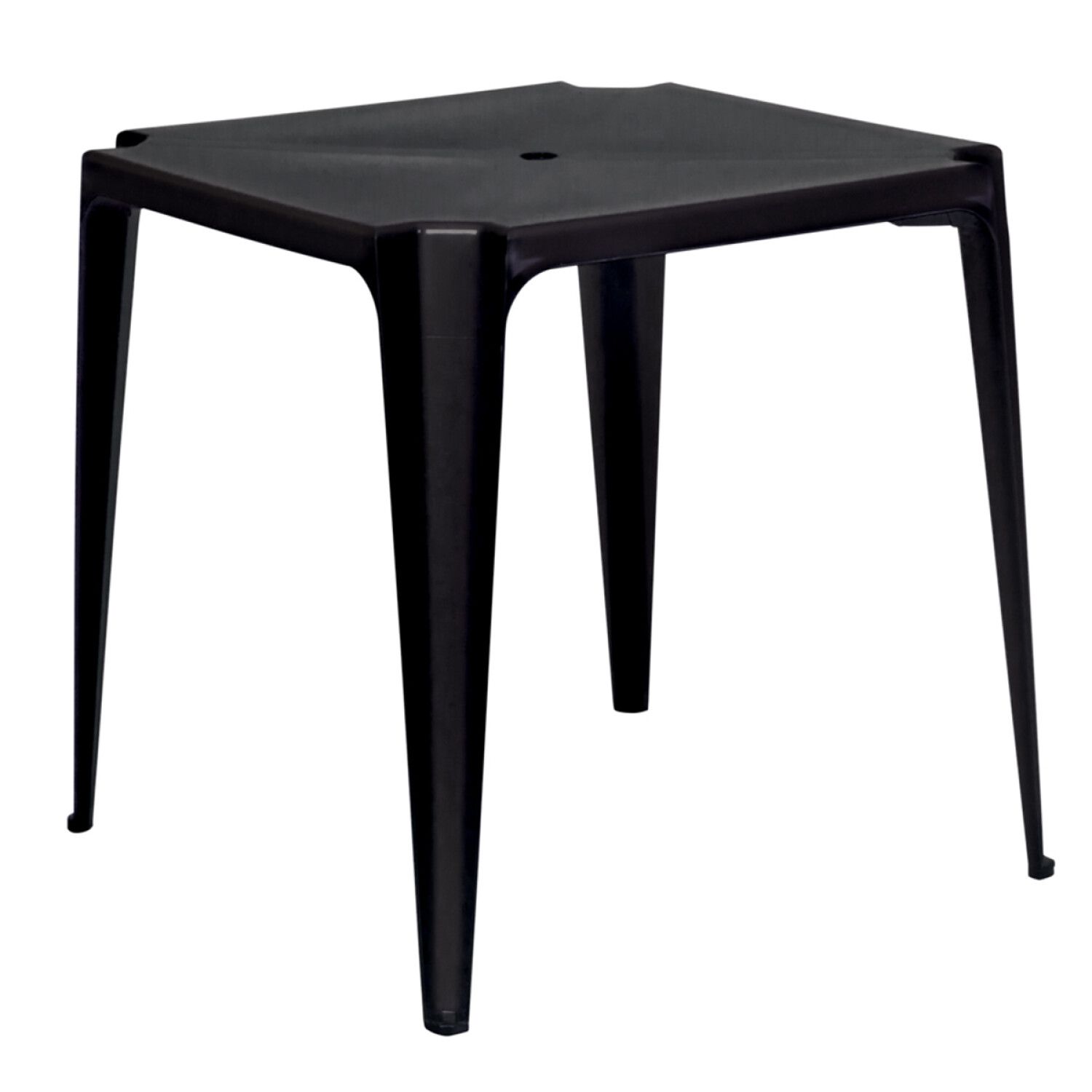 MESA CUADRADA BELA VISTA 70x70 NEGRA MOR